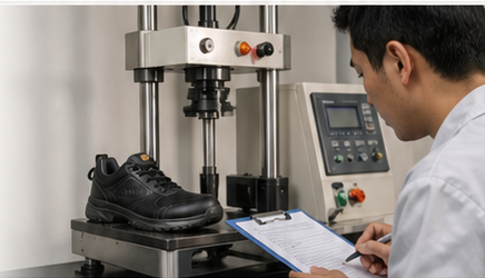 Footwear laboratory quality test