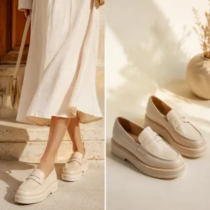 vtrend exact loafers platform