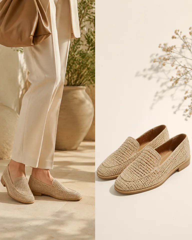 Woven Loafer Flats