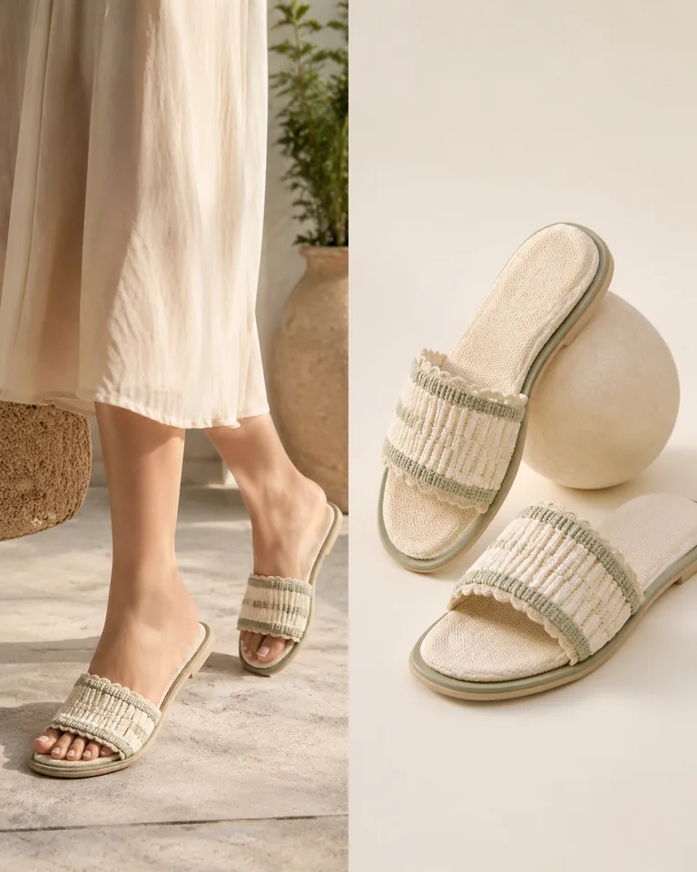 Knit Upper Slides