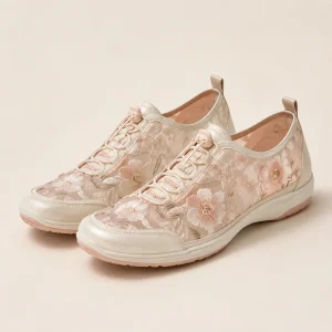 Floral Mesh Sneakerinas